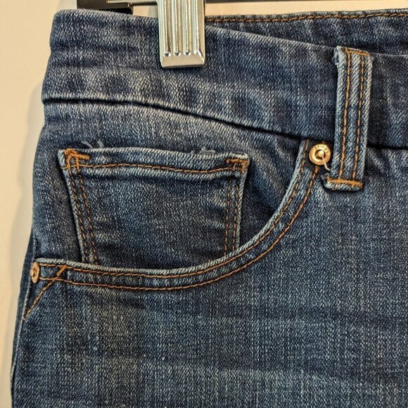 Chicos Jeans Women's 00 XS (2) Blue SO SLIMMING Girlfriend Ankle Stretch Denim - Picture 5 of 15
